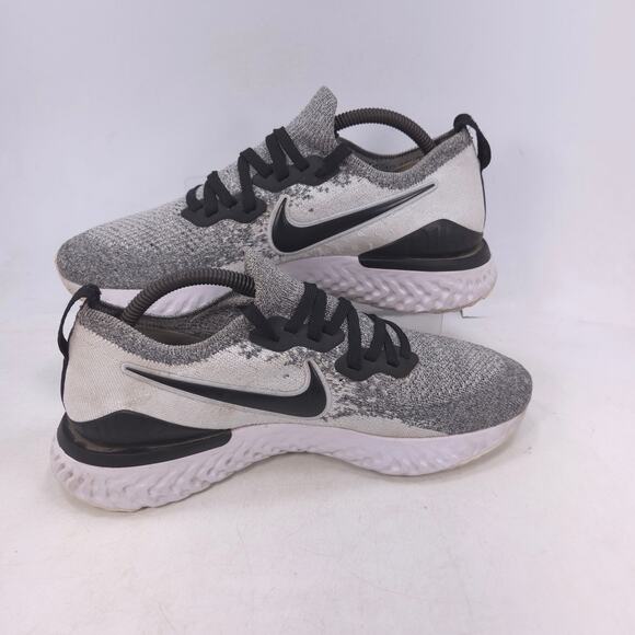 Nike Epic React Flyknit 2 Athletic Lace Up Shoe Mens Size 9 BQ8928-101 Gray main image 6
